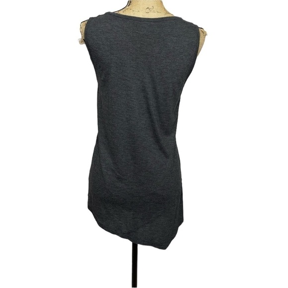 CABI Asymmetrical Grey Soft Tunic Tank Top - Picture 6 of 10